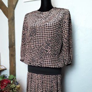 Liz Roberts Animal Print Women's' one piece dress: Size 10